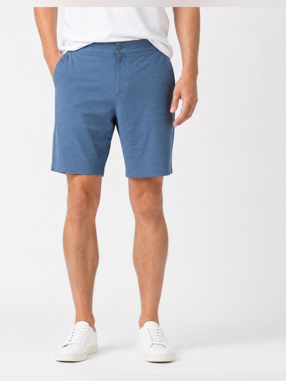 Faherty All Day Shorts Blue Performance Stretch Drawstring Size 35 Men’s